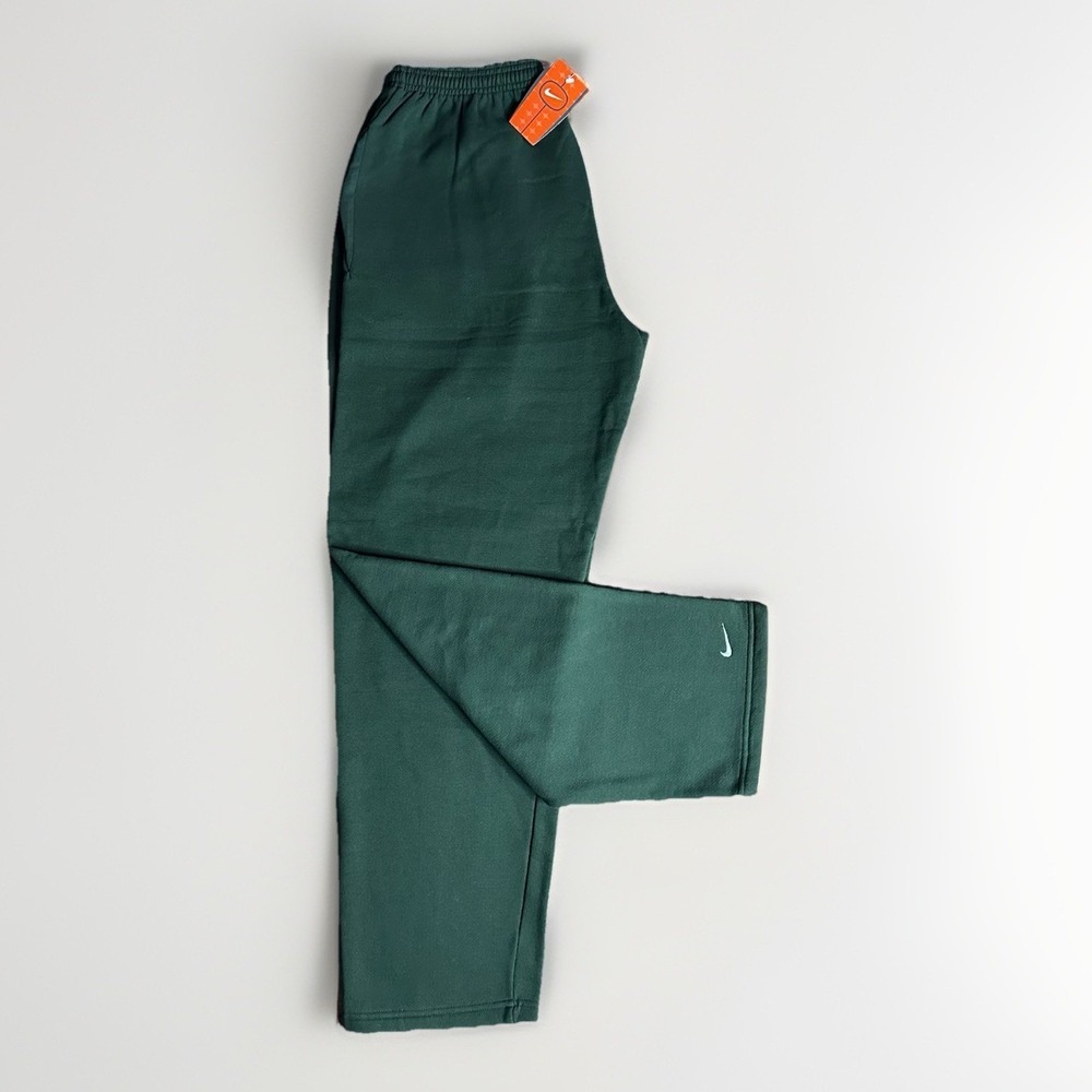 Vintage Nike Sweatpants Mens XL Green Baggy Heavy Cotton Deadstock Made in USA